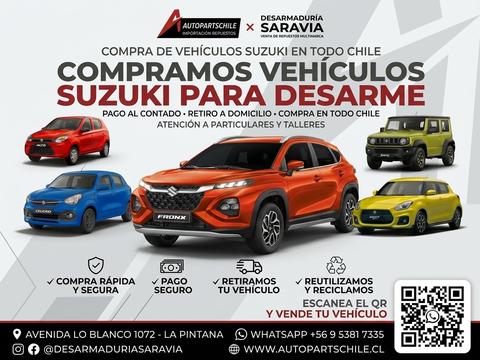 Compramos vehículos Suzuki para desarme