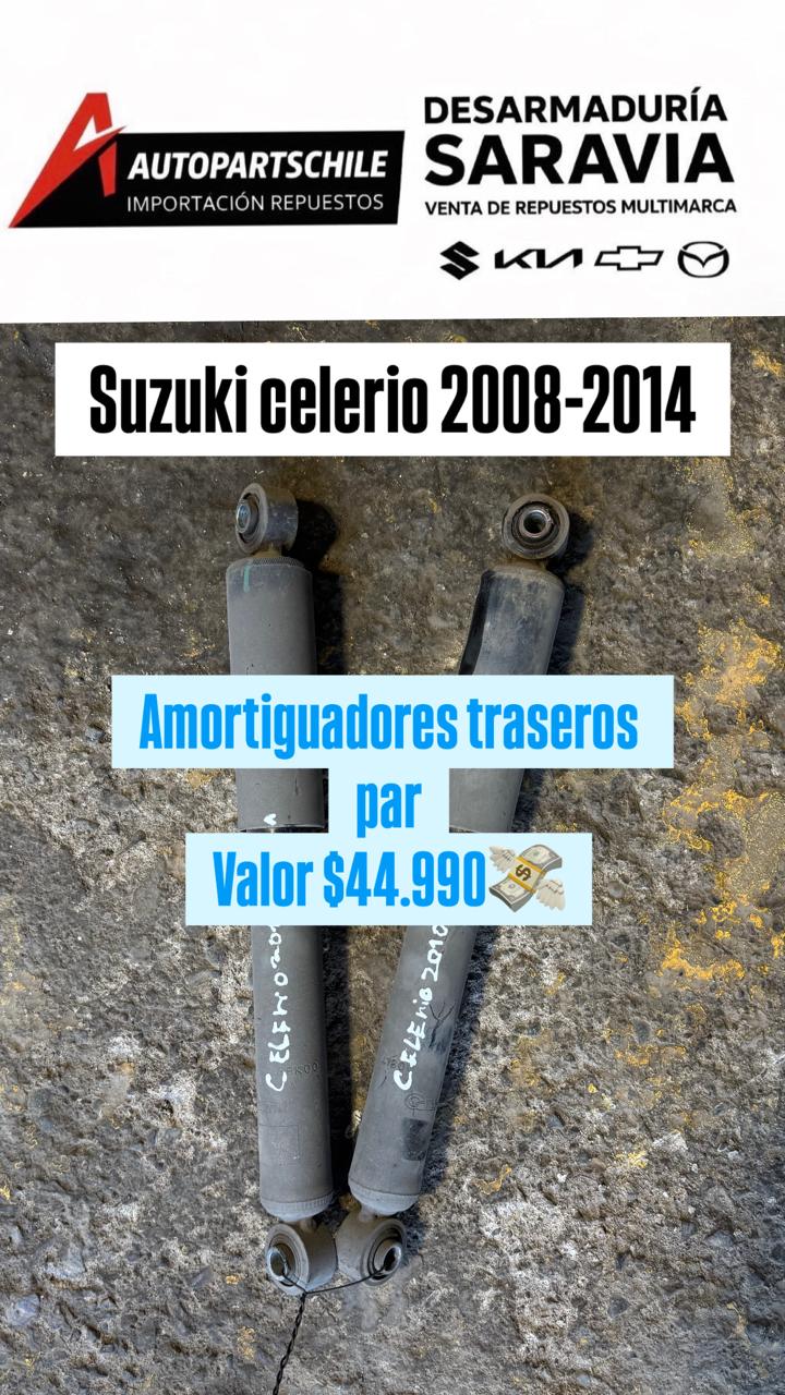 Amortiguadores traseros, par Suzuki Celerio