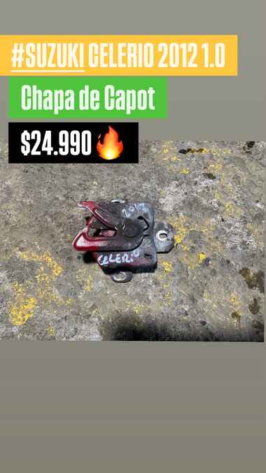 Chapa de capó Suzuki Celerio