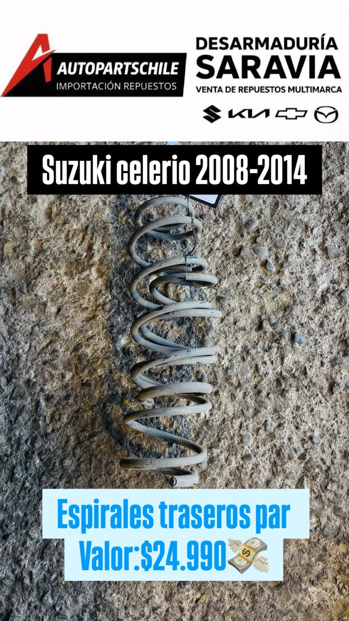 Espirales traseros, par Suzuki Celerio