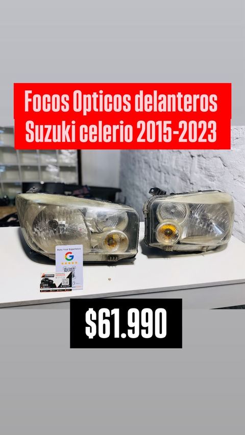 Focos ópticos delanteros (par) Suzuki Celerio 1.0 K10B 2015-2023
