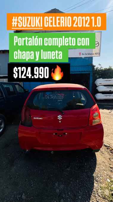 Portalón trasero completo Suzuki Celerio