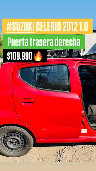 Puerta trasera derecha Suzuki Celerio