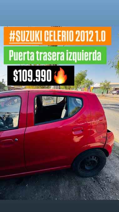Puerta trasera izquierda Suzuki Celerio