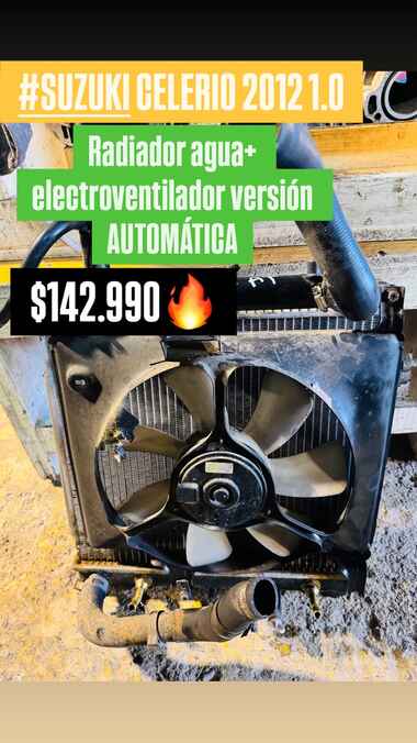 Radiador con electroventilador (automática) Suzuki Celerio