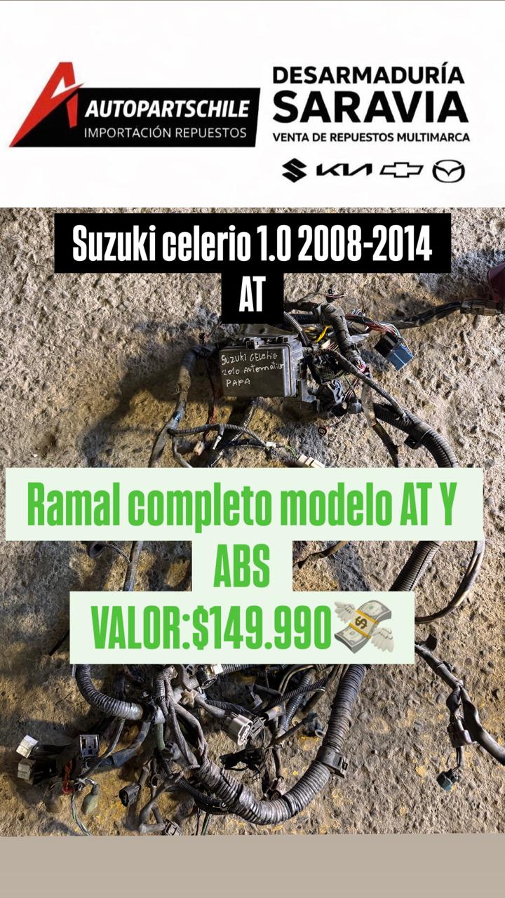 Ramal eléctrico completo, versión AT y ABS Suzuki Celerio