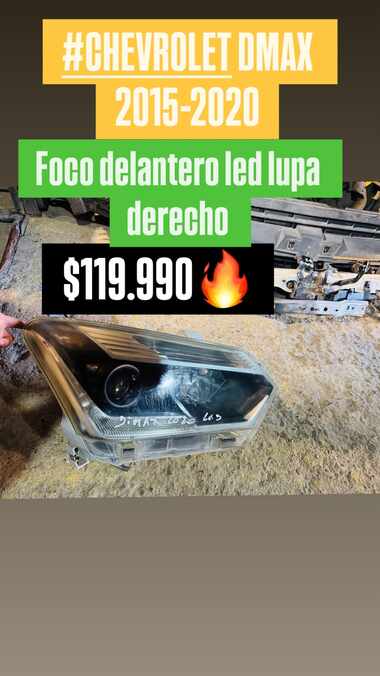Foco delantero LED lupa derecho Chevrolet DMAX 2.5