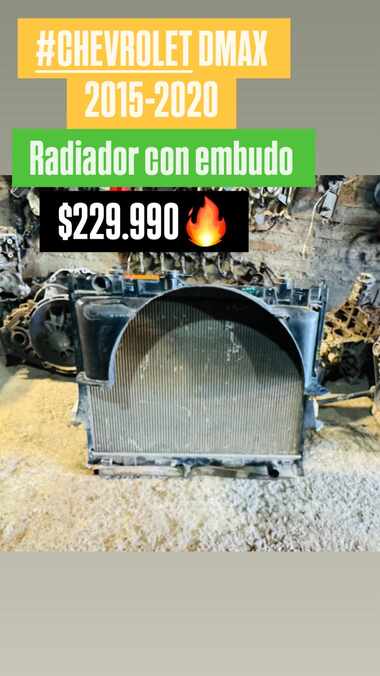 Radiador con embudo Chevrolet DMAX 2.5