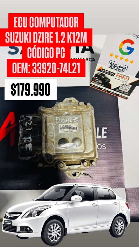 Computador de motor (ECU) - código PC — Suzuki Dzire 1.2 K12M