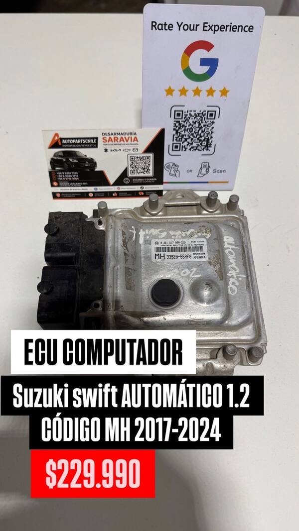 Computador de motor (ECU) automático - código MH — Suzuki Swift 1.2 Automático 2017-2024