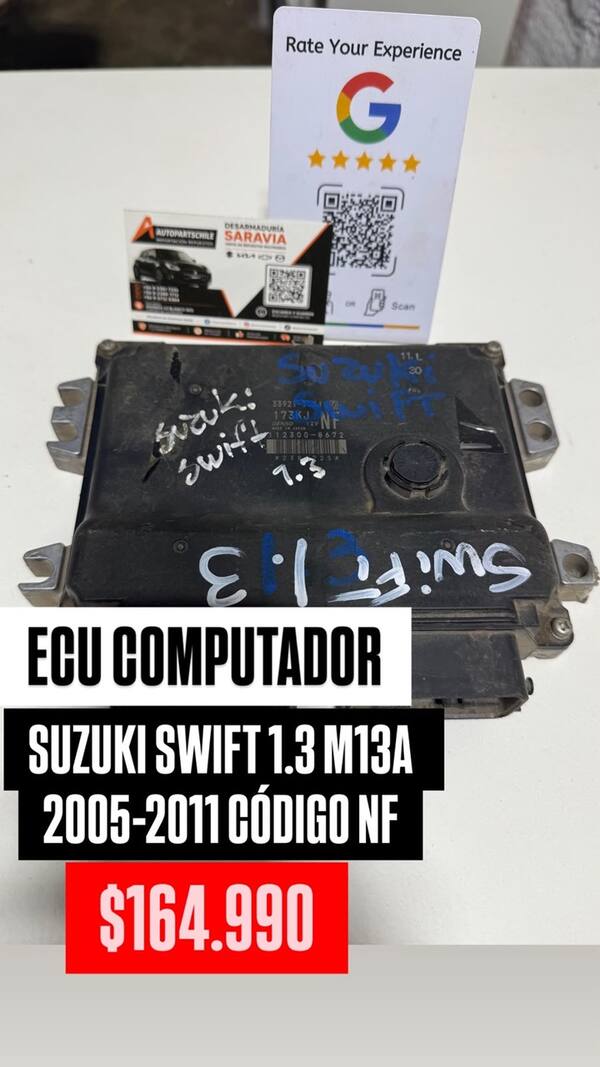 Computador de motor (ECU) M13A - código NF — Suzuki Swift 1.3 M13A 2005-2011