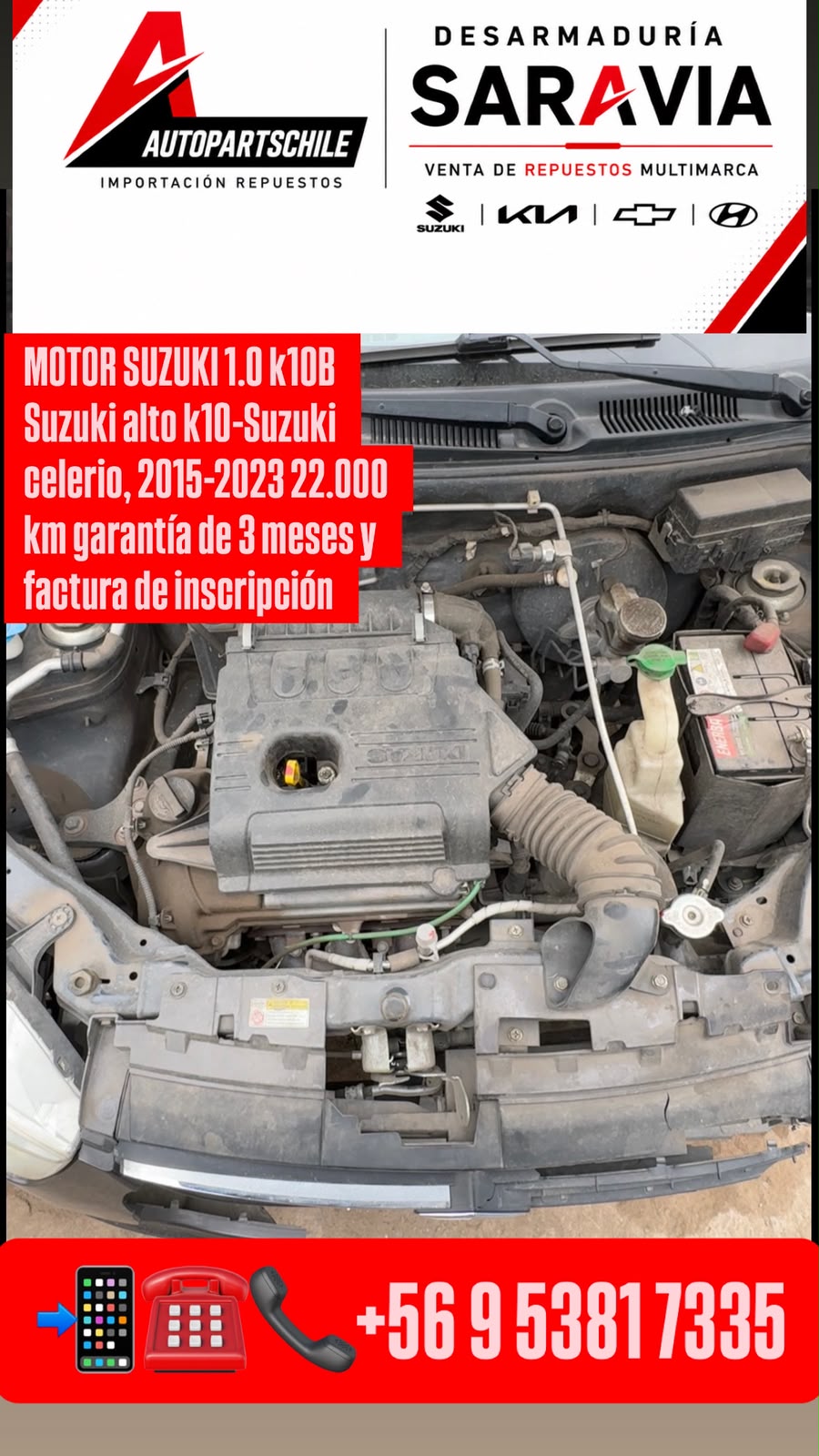 Suzuki Alto K10 2020 gris motor 1.0 K10B en desarme