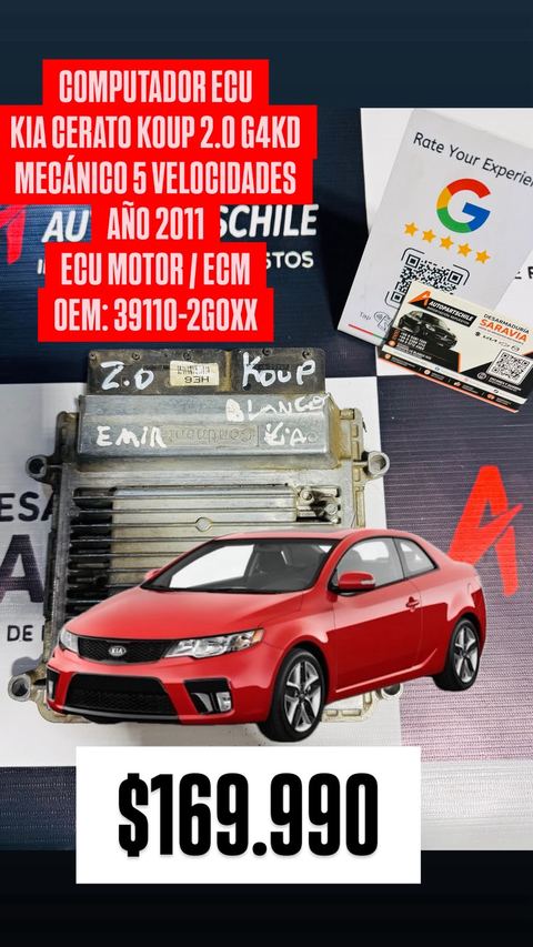 Computador de motor (ECU/ECM) — Kia Cerato Koup 2.0 G4KD MT 5vel 2011