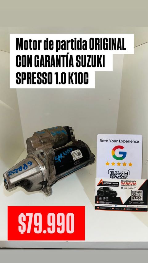 Motor de partida Suzuki S-Presso 1.0 K10B 2020-2022