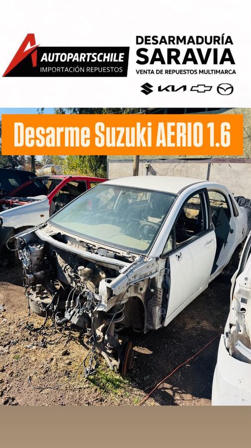 Suzuki Aerio 1.6 blanco en desarme