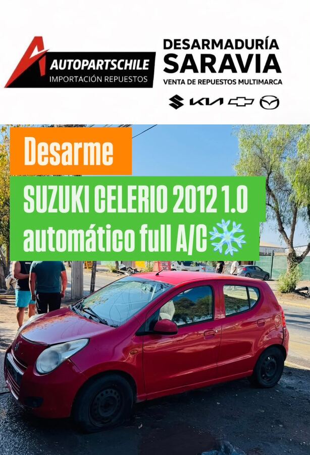 Suzuki Celerio 1.0 automático full aire acondicionado 2012 en desarme