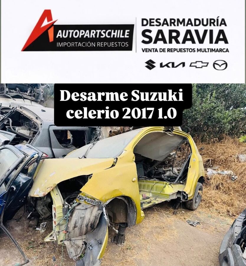 Suzuki Celerio 1.0 K10B amarillo 2017 en desarme