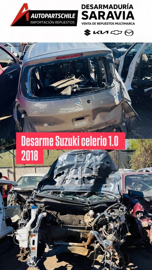 Suzuki Celerio 1.0 K10B beige 2018 en desarme