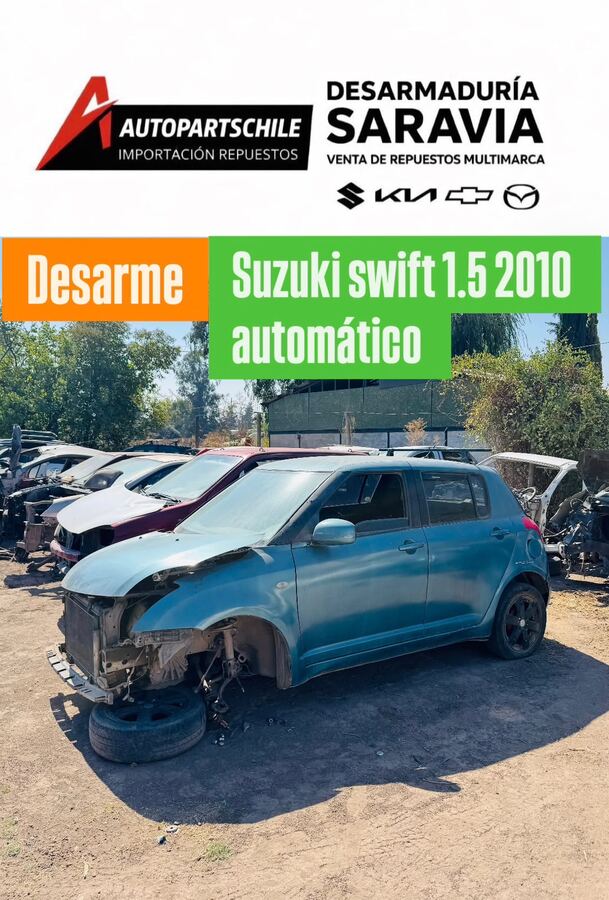 Suzuki Swift 1.5 automático 2010 en desarme