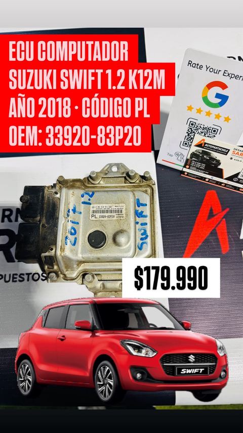 Computador de motor (ECU) - código PL — Suzuki Swift 1.2 K12M 2018